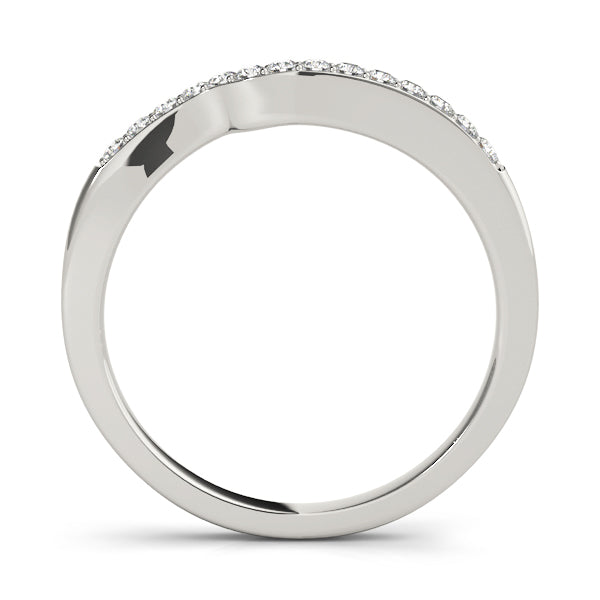 Curved Diamond Wedding Band · 0.11 ct tw