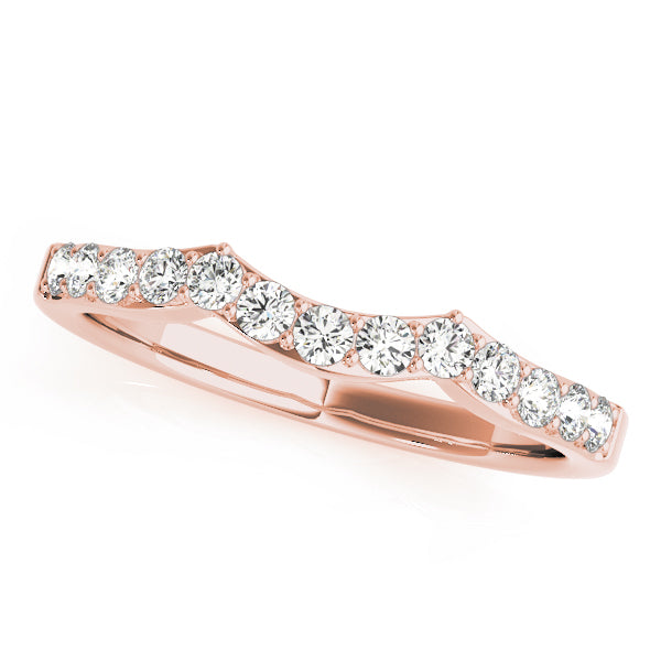 Curved Diamond Wedding Band · 0.26 ct tw