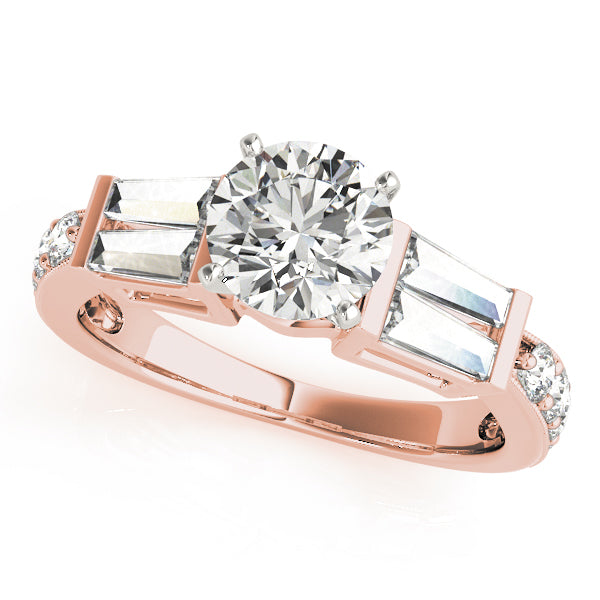Baguette Fancy Shape Diamond Engagement Ring · 1.04 ct tw