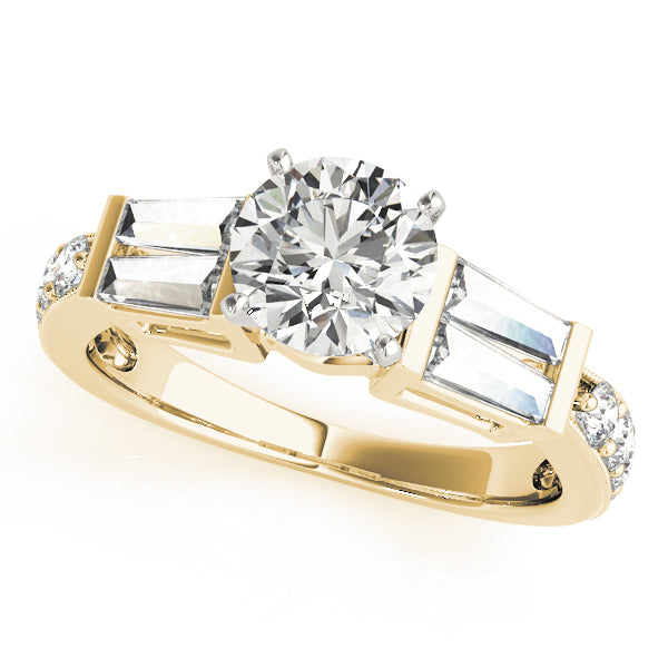 Baguette Fancy Shape Diamond Engagement Ring · 1.04 ct tw