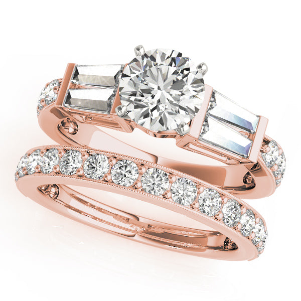 Baguette Fancy Shape Diamond Engagement Ring · 1.04 ct tw