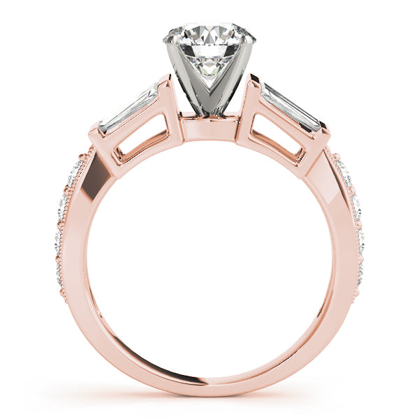 Baguette Fancy Shape Diamond Engagement Ring · 1.04 ct tw