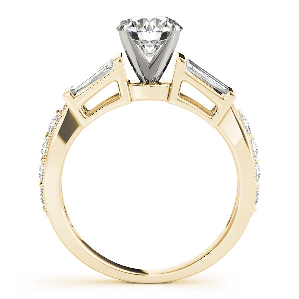 Baguette Fancy Shape Diamond Engagement Ring · 1.04 ct tw