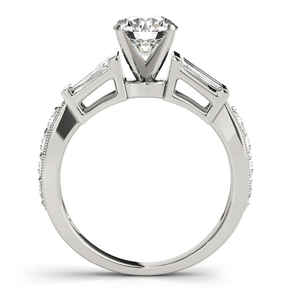 Baguette Fancy Shape Diamond Engagement Ring · 1.04 ct tw