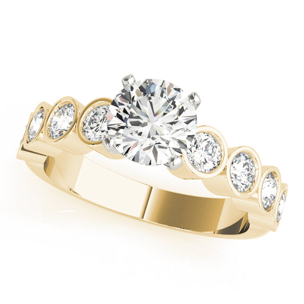 Single Row Bezel Set Diamond Engagement Ring · 0.72 ct tw