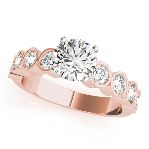 Single Row Bezel Set Diamond Engagement Ring · 0.80 ct tw
