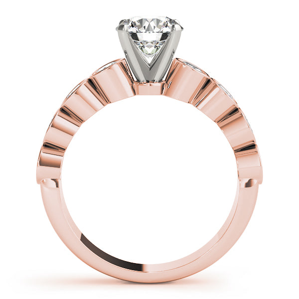Single Row Bezel Set Diamond Engagement Ring · 0.72 ct tw