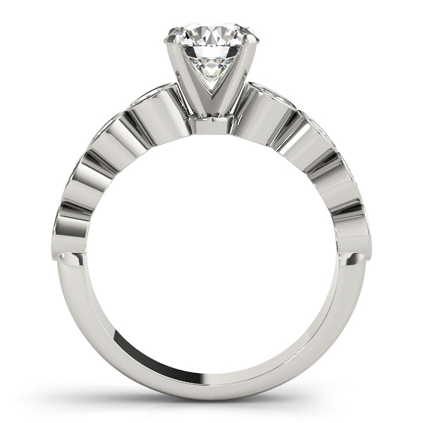 Single Row Bezel Set Diamond Engagement Ring · 1.12 ct tw