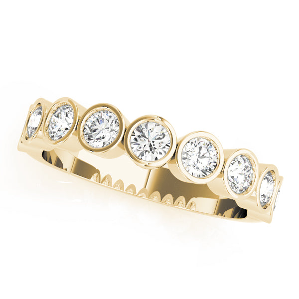 Bezel Set Diamond Wedding Band · 0.63 ct tw