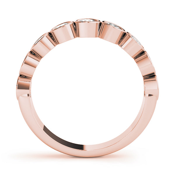 Bezel Set Diamond Wedding Band · 0.90 ct tw
