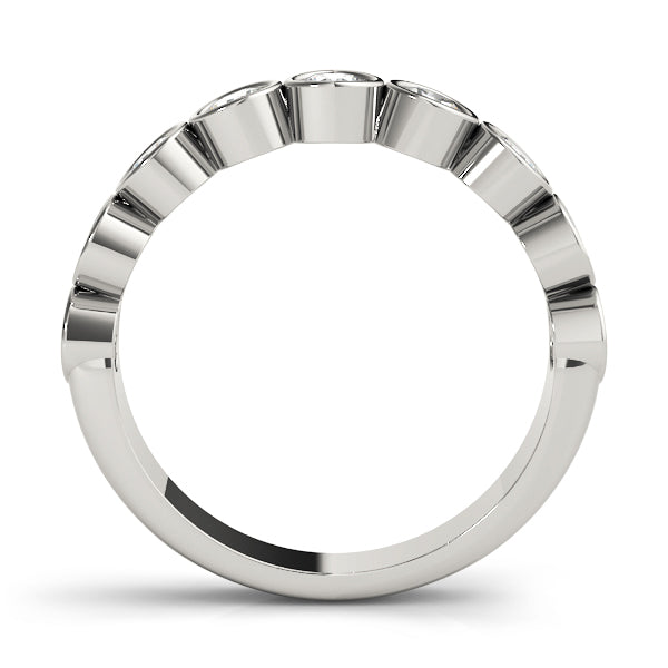 Bezel Set Diamond Wedding Band · 0.63 ct tw