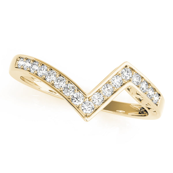 Curved Diamond Wedding Band · 0.26 ct tw