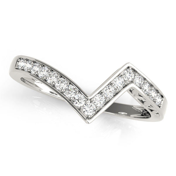 Curved Diamond Wedding Band · 0.26 ct tw