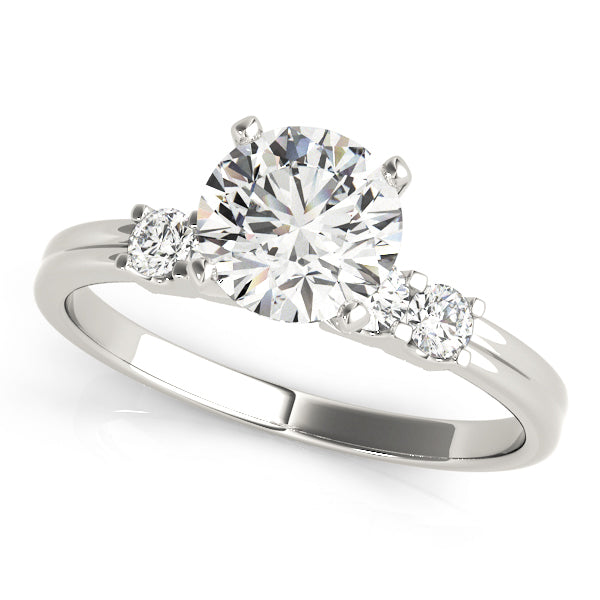 Single Row Prong Set Diamond Engagement Ring · 0.16 ct tw