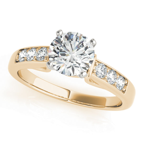 Single Row Channel Set Diamond Engagement Ring · 0.24 ct tw