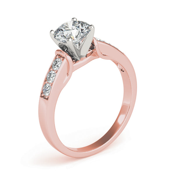 Single Row Channel Set Diamond Engagement Ring · 0.24 ct tw
