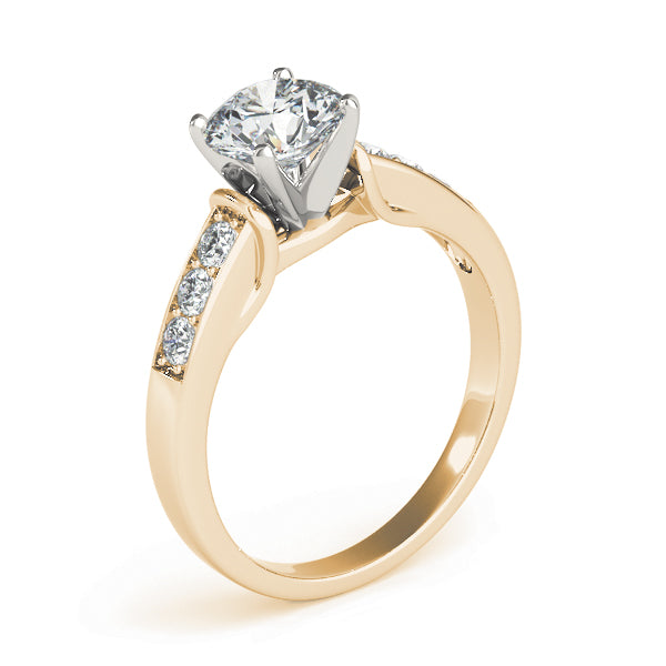 Single Row Channel Set Diamond Engagement Ring · 0.24 ct tw