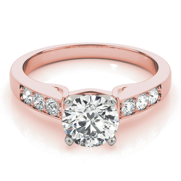 Single Row Channel Set Diamond Engagement Ring · 0.24 ct tw