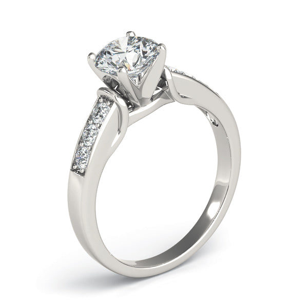 Single Row Channel Set Diamond Engagement Ring · 0.24 ct tw