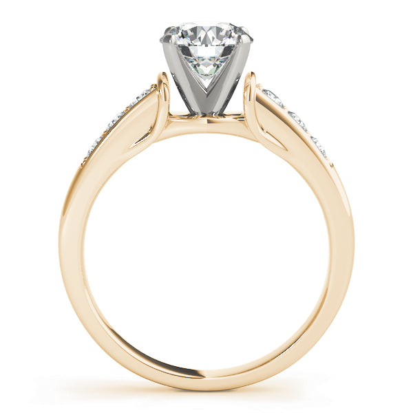 Single Row Channel Set Diamond Engagement Ring · 0.24 ct tw