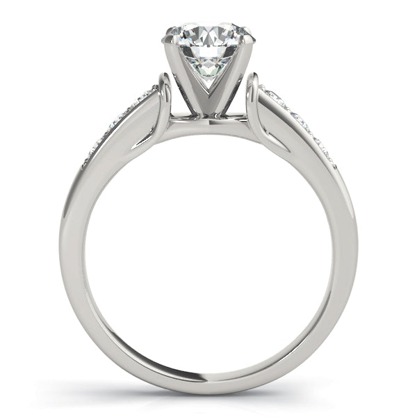 Single Row Channel Set Diamond Engagement Ring · 0.24 ct tw