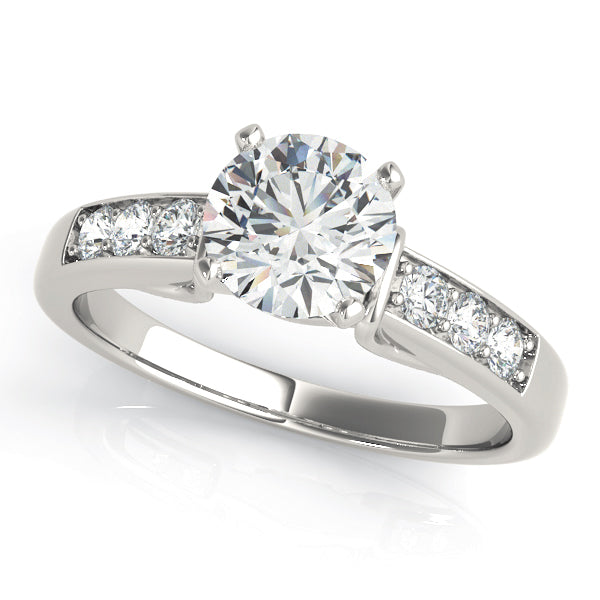 Single Row Channel Set Diamond Engagement Ring · 0.24 ct tw