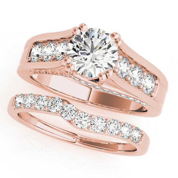 Round Single Row Channel Set Diamond Engagement Ring · 1.47 ct tw