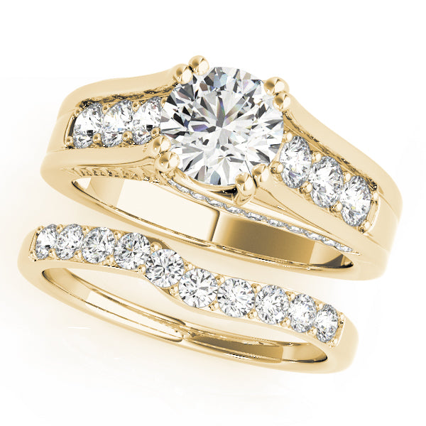 Round Single Row Channel Set Diamond Engagement Ring · 1.47 ct tw