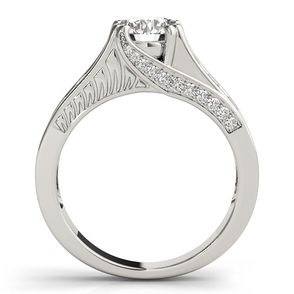 Round Single Row Channel Set Diamond Engagement Ring · 1.47 ct tw
