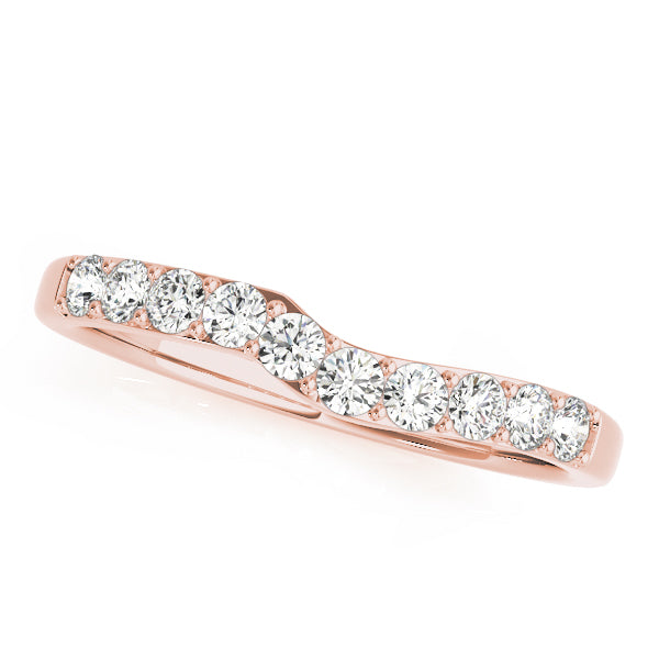 Curved Diamond Wedding Band · 0.20 ct tw