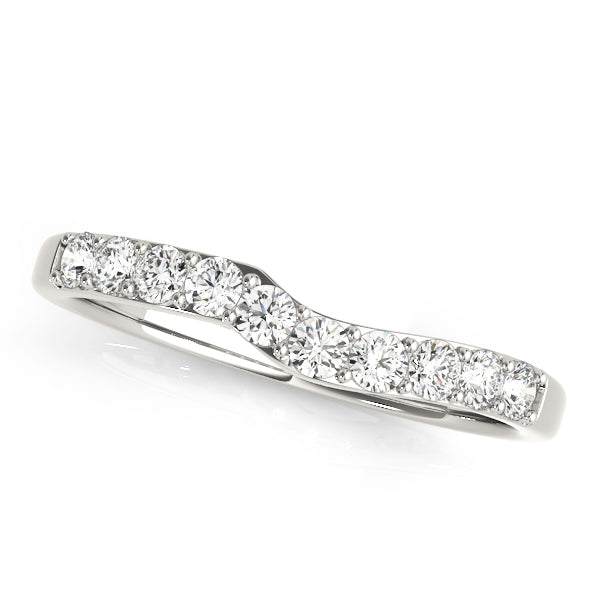 Curved Diamond Wedding Band · 0.20 ct tw