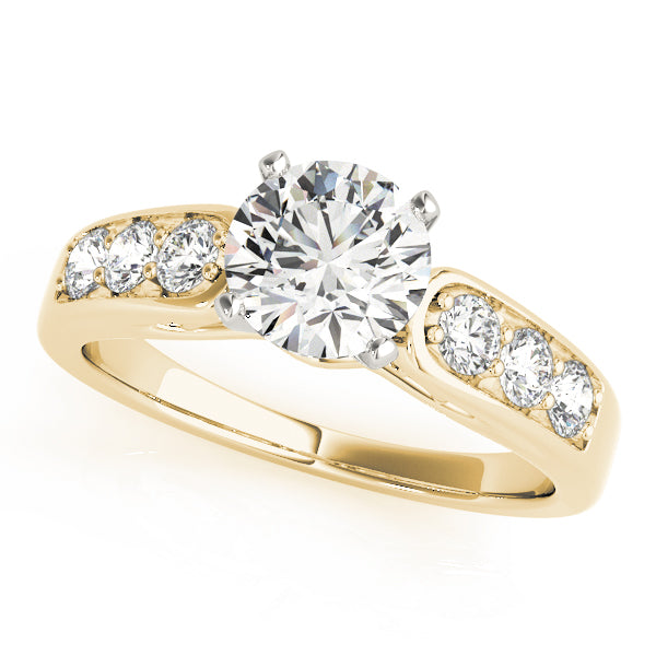 Single Row Channel Set Diamond Engagement Ring · 0.42 ct tw