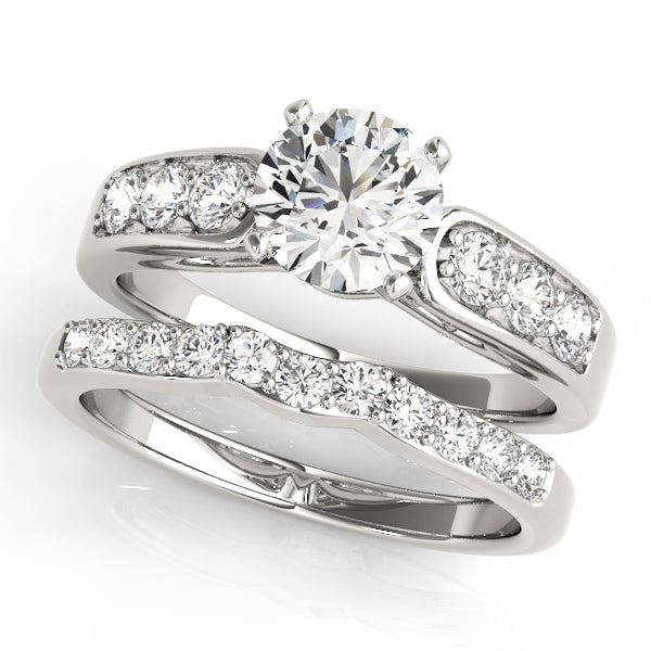 Single Row Channel Set Diamond Engagement Ring · 0.42 ct tw