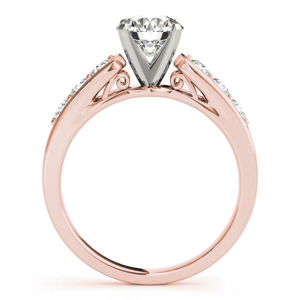 Single Row Channel Set Diamond Engagement Ring · 0.42 ct tw