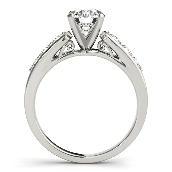Single Row Channel Set Diamond Engagement Ring · 0.42 ct tw