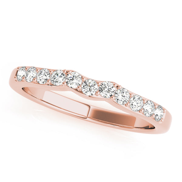 Curved Diamond Wedding Band · 0.28 ct tw