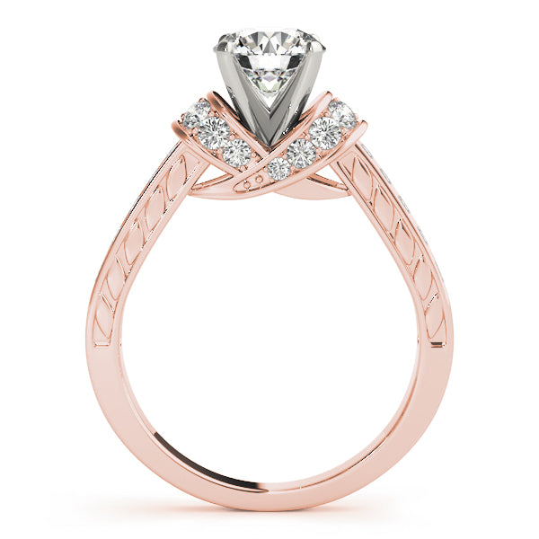 Cluster Sides Diamond Engagement Ring · 0.40 ct tw