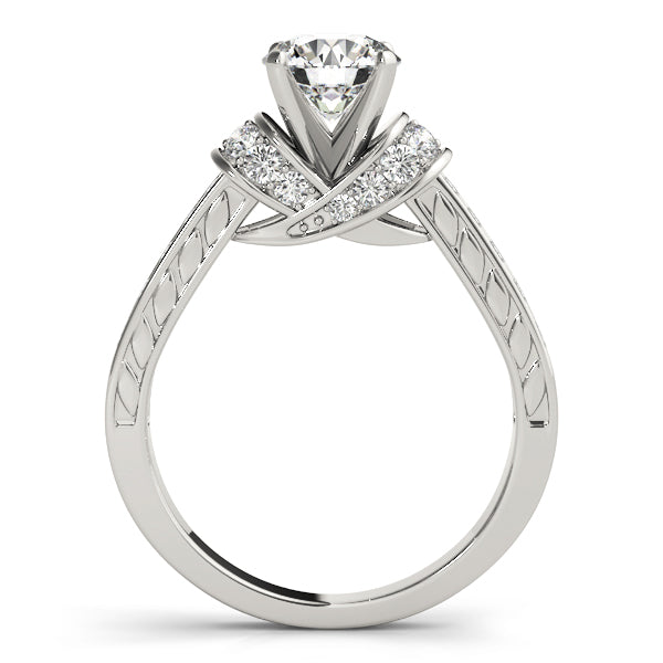 Cluster Sides Diamond Engagement Ring · 0.40 ct tw