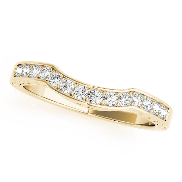 Curved Diamond Wedding Band · 0.28 ct tw