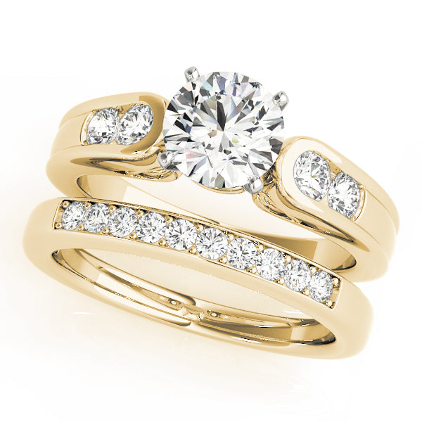 Single Row Channel Set Diamond Engagement Ring · 0.38 ct tw