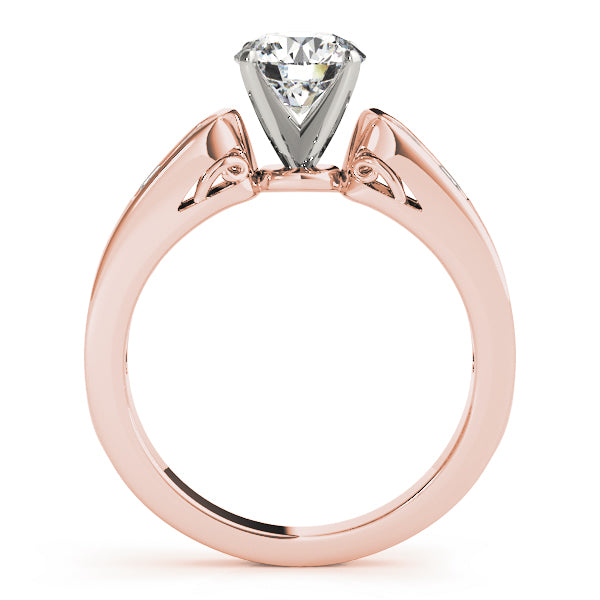 Single Row Channel Set Diamond Engagement Ring · 0.38 ct tw