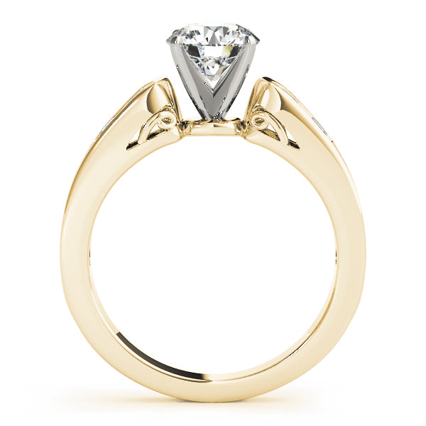 Single Row Channel Set Diamond Engagement Ring · 0.38 ct tw