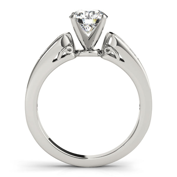 Single Row Channel Set Diamond Engagement Ring · 0.38 ct tw