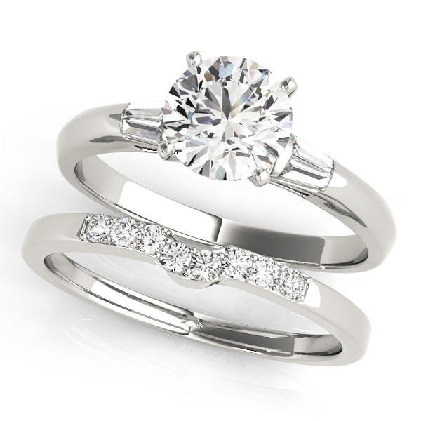 Baguette Fancy Shape Diamond Engagement Ring · 0.16 ct tw