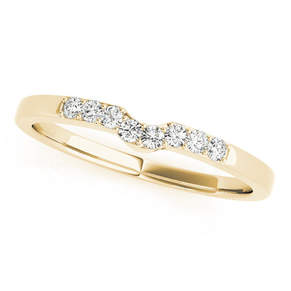 Curved Diamond Wedding Band · 0.12 ct tw