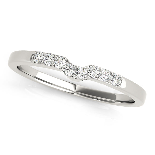 Curved Diamond Wedding Band · 0.12 ct tw