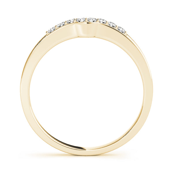Curved Diamond Wedding Band · 0.12 ct tw