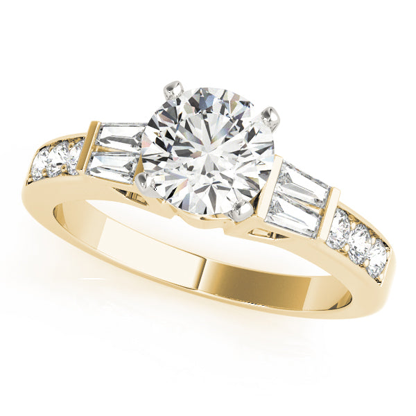 Baguette Fancy Shape Diamond Engagement Ring · 0.42 ct tw