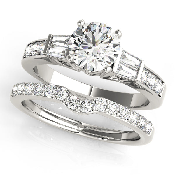 Baguette Fancy Shape Diamond Engagement Ring · 0.42 ct tw
