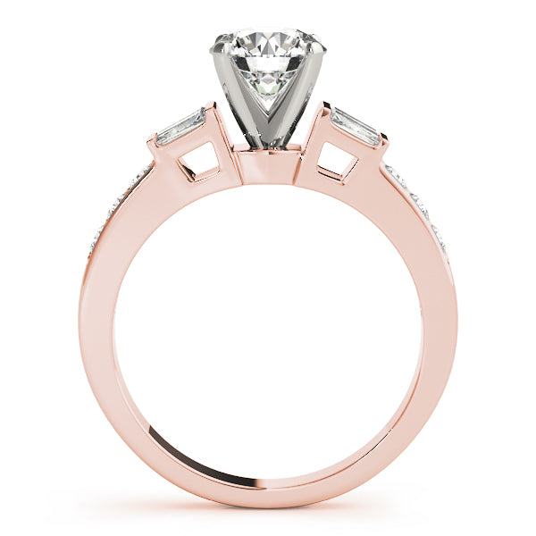 Baguette Fancy Shape Diamond Engagement Ring · 0.42 ct tw